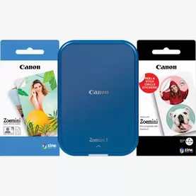 Canon Zoemini 2 Portable Colour Photo Printer, Navy Blue + 5 x 7.6 cm ZINK™ Pho... för 1599 kr på Canon