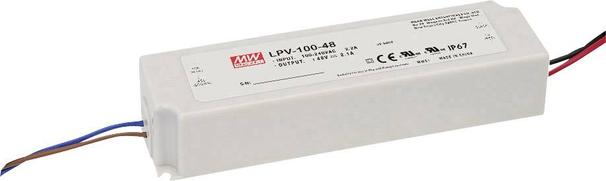 Mean Well LPV-100-12 LED transformator Konstantspänning 102 W 0 - 8.5 A 12 V/DC inte dimbar, Överbelastningsskydd för 359 kr på Conrad