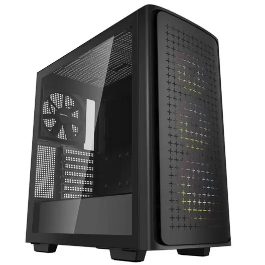 DeepCool CK560 Midi-Tower Hölje, Datorchassi GAMER Svart 4 Förinstallerade LED-fläktar för 1290 kr på Conrad