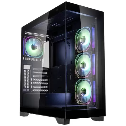 Kolink Kolink Unity Peak ARGB Midi-Tower Showcase, Tempered Glass - schwarz Midi-Tower Hölje, Datorchassi GAMER, Datorch för 1290 kr på Conrad