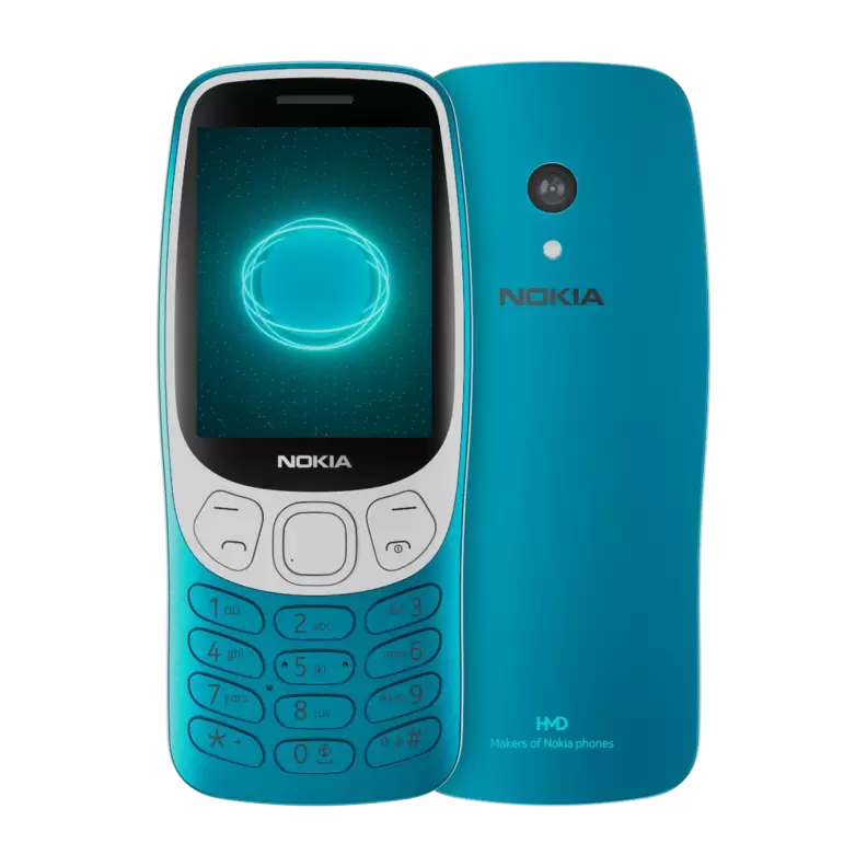 3210 4G mobiltelefon, Scuba Blue för 998 kr på Power