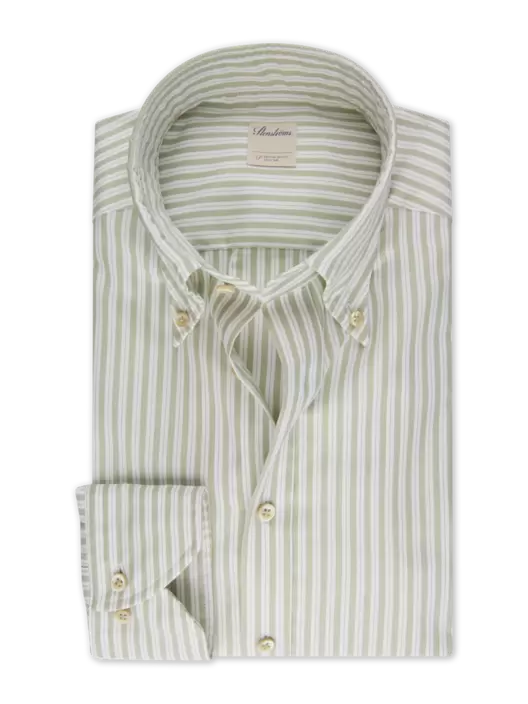 Light Green Striped Oxford Shirt för 1599 kr på Stenströms