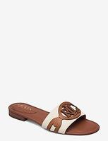 Alegra Canvas-Leather Slide Sandal för 1196 kr på Boozt