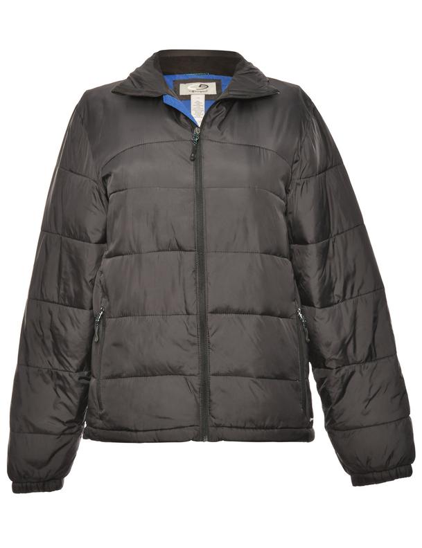 Black Champion Zip-Front Puffer Jacket - S för 233 kr på Beyond Retro
