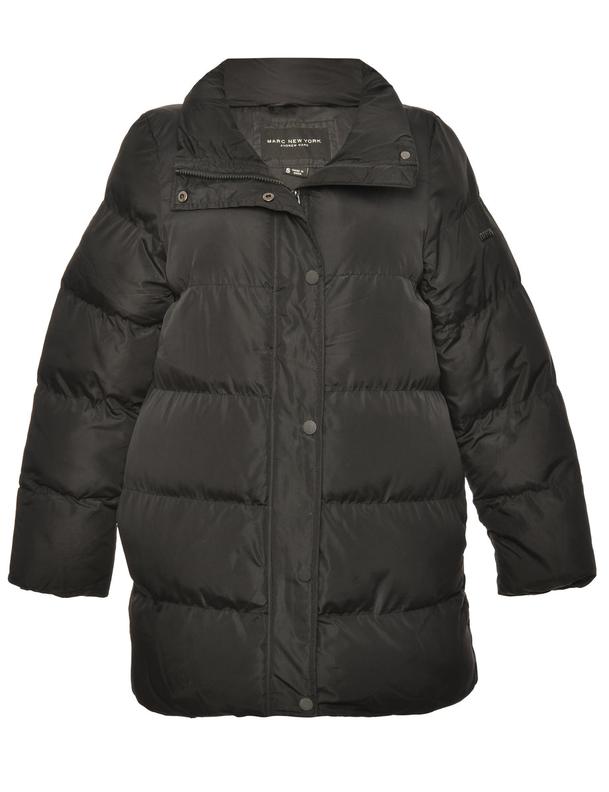 Zip-Front Black Classic Puffer Jacket - S för 209 kr på Beyond Retro