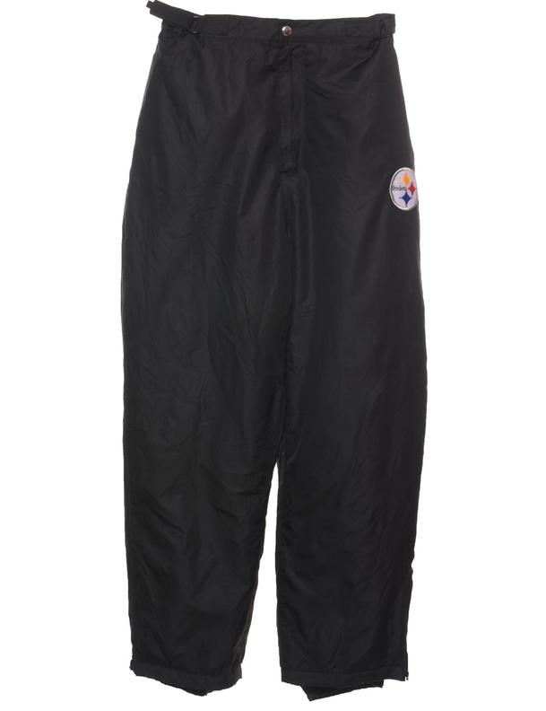 Black NFL Steelers Ski Trousers - W28 L28 för 186 kr på Beyond Retro