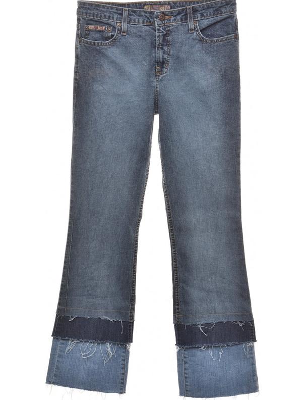 Frayed Edge Straight Fit Jeans - W30 L31 för 168 kr på Beyond Retro