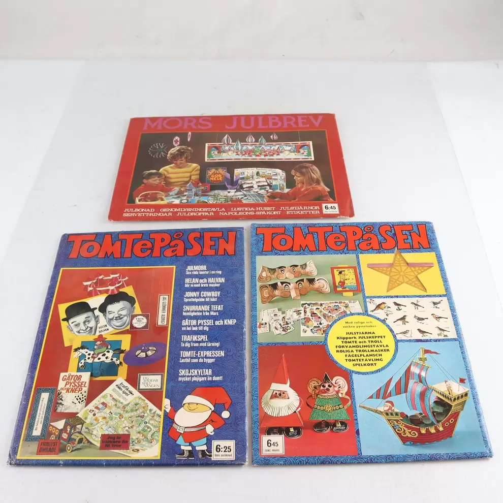 Tomtepåsen 1968 & 1969 + Mors Julbrev 1968 för 410 kr på Myrorna