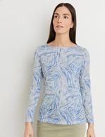 Patterned long sleeve top with burnout fabric för 39,99 kr på Gerry Weber