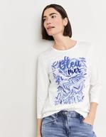 3/4-sleeve top with a front print and lettering för 39,99 kr på Gerry Weber