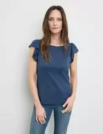 T-shirt with sleeve flounces för 39,99 kr på Gerry Weber