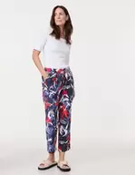 Pull-on trousers with linen, Easy Fit för 69,99 kr på Gerry Weber