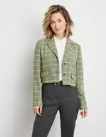 Short blazer with a check pattern för 89,99 kr på Gerry Weber