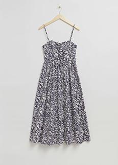 Figurnära bustierklänning med utsvängd kjol för 890 kr på & Other Stories