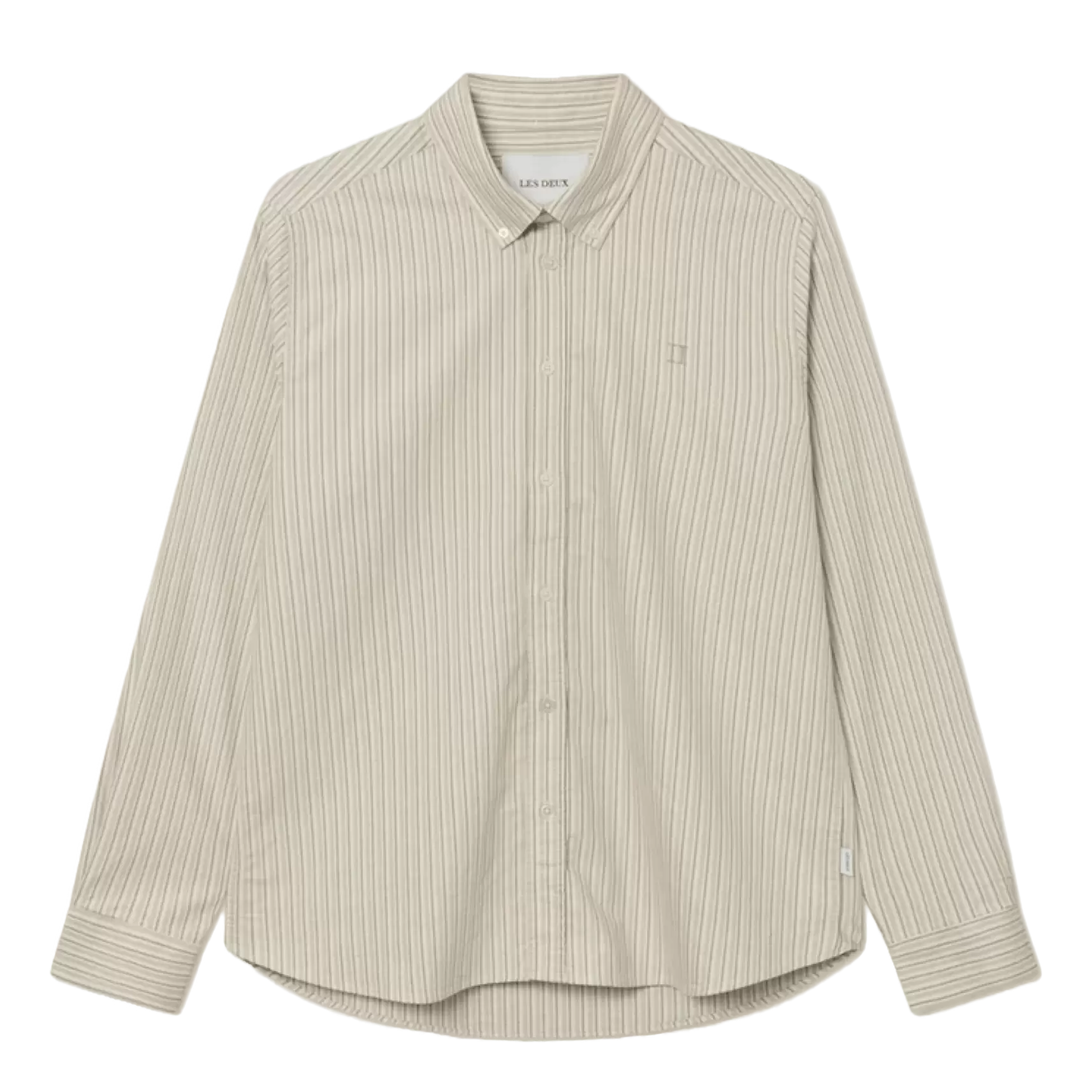 Konrad Stripe Oxford Shirt Light Ivory/light Desert Sand för 1099 kr på Stayhard