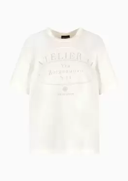 Denim Collection oversized cotton-blend jersey T-shirt för 3450 kr på Armani
