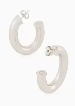 925 Sterling silver hoop earrings för 5100 kr på Armani
