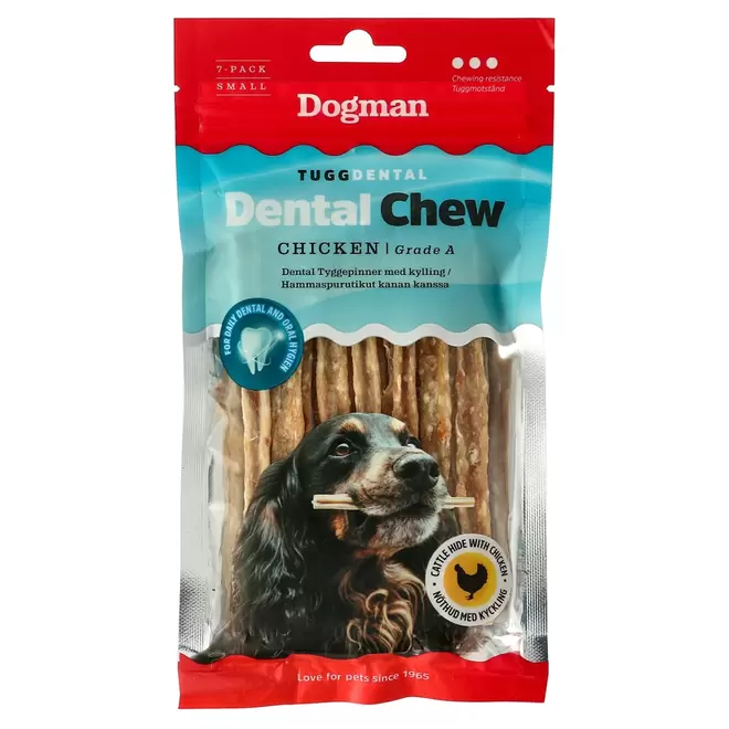 Hundtugg 7-pack Dental Chew Dogman för 34,9 kr på Hööks