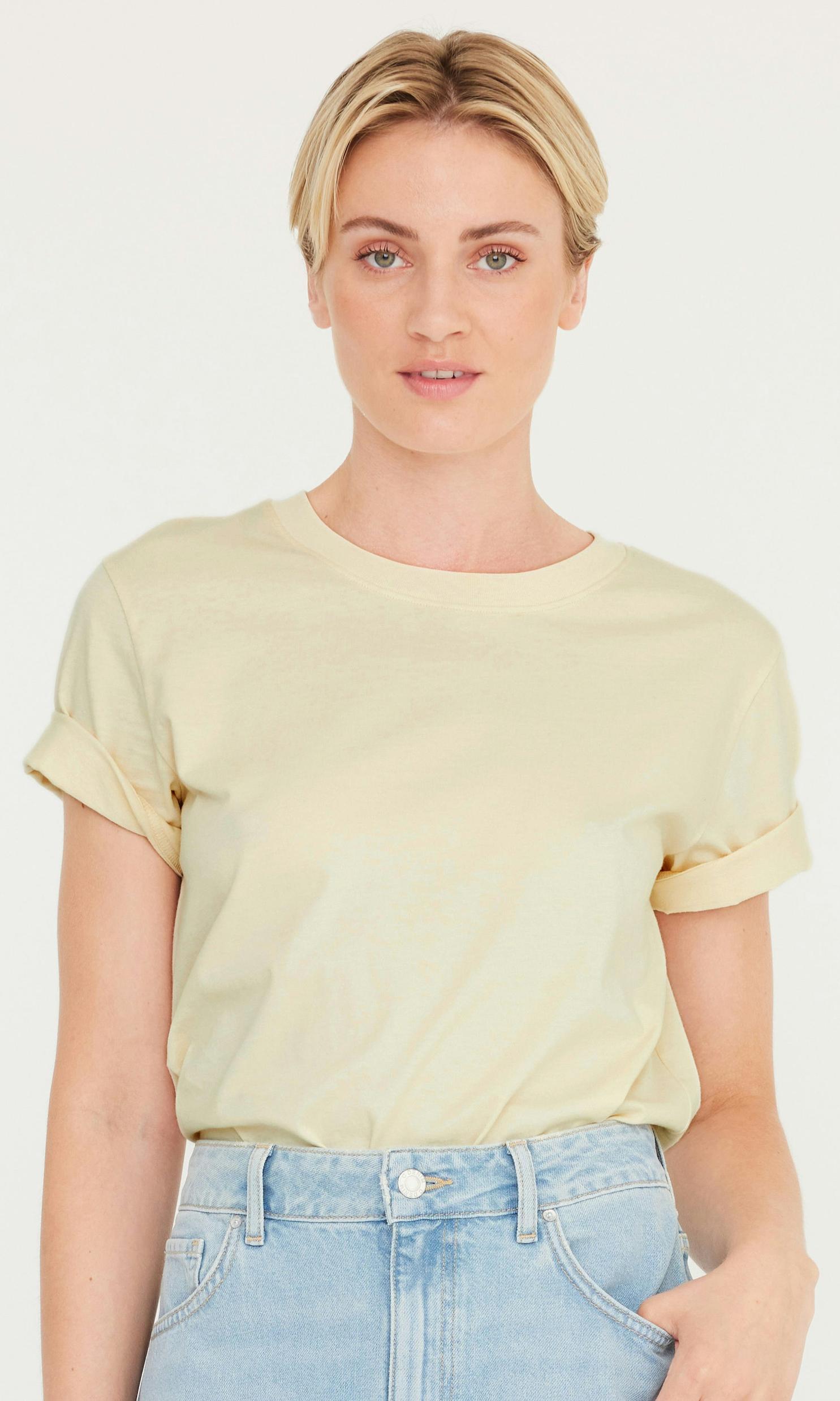 T-shirt i bomull med rund hals för 149 kr på Cubus