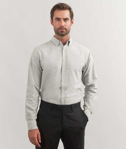Boston Oxford Ljusgrå Skjorta för 1000 kr på The Shirt Factory