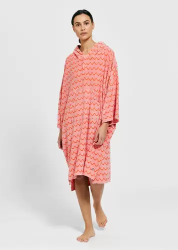 Terry poncho Wave Pink Orange LS för 799,2 kr på Emma och Malena