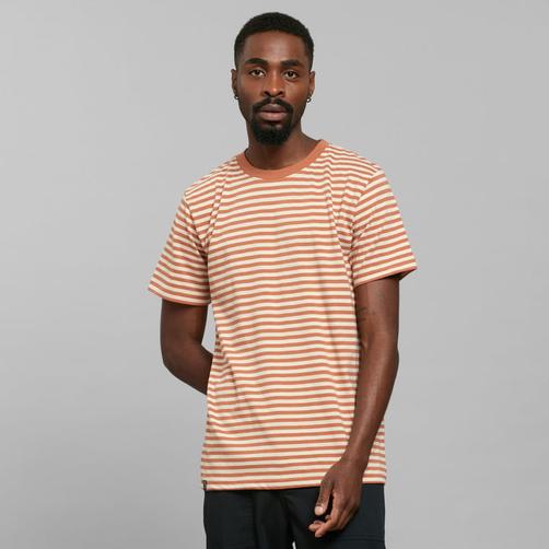 T-shirt Stockholm Stripes Sunburn Orange/Vanilla White för 279,3 kr på TSHIRT STORE