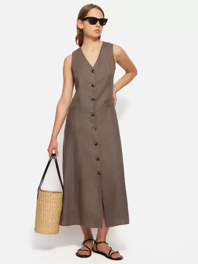 Linen Waistcoat Dress för 1800 kr på Jigsaw