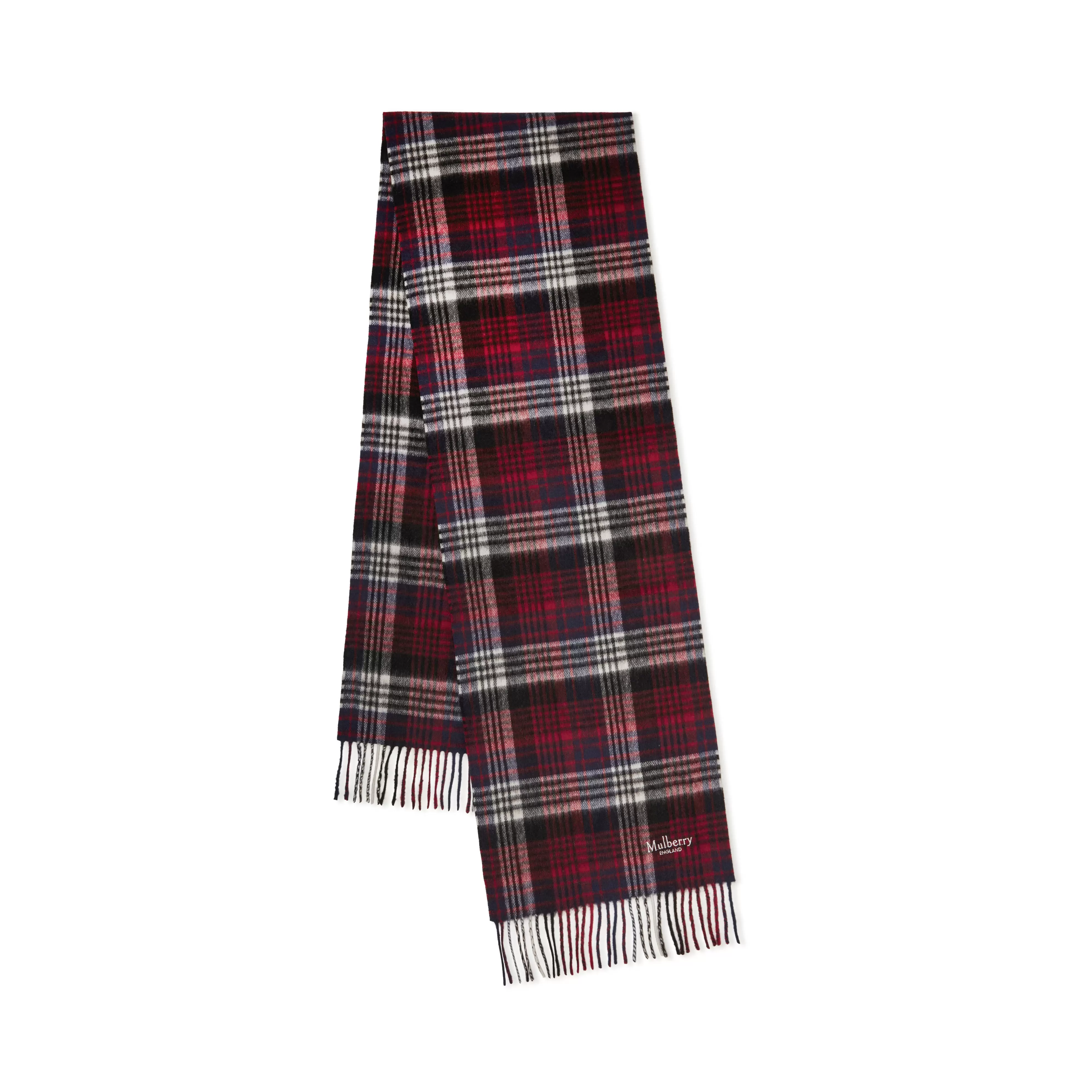 Heritage check scarf navy & lancaster red merino wool för 1870 kr på Nordiska Kompaniet