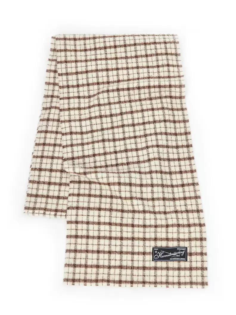 Wool scarf beige check för 1595 kr på Nordiska Kompaniet