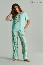 B by Ted Baker Mint Green Jersey Tee Linen Viscose Pyjama Set för 1080 kr på Next