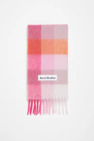 Mohair checked scarf för 3100 kr på Acne Studios