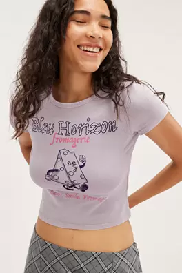 Croppad T-shirt för 149 kr på Monki