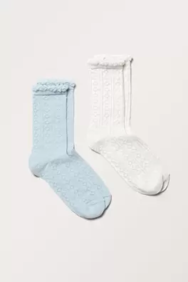 2-pack Pointelle strumpor för 149 kr på Monki