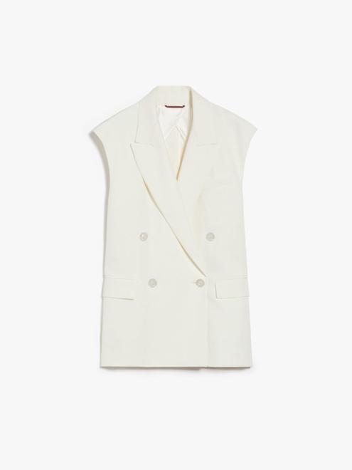 Double-breasted linen waistcoat för 6190 kr på Max Mara