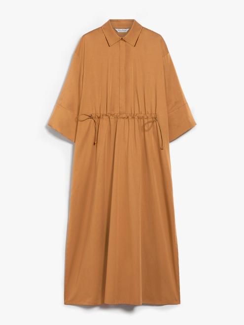 Cotton and silk dress with drawstring för 9290 kr på Max Mara