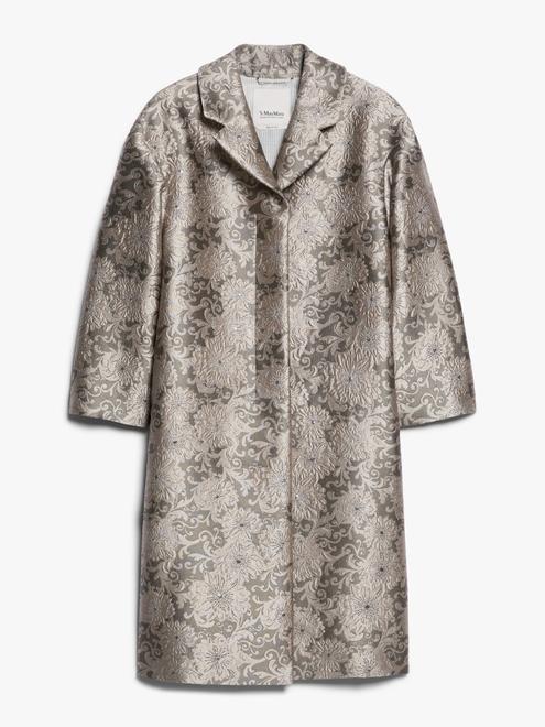 Jacquard silk coat för 9790 kr på Max Mara