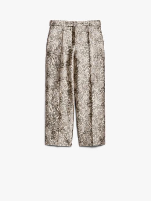 Jacquard silk trousers för 5190 kr på Max Mara