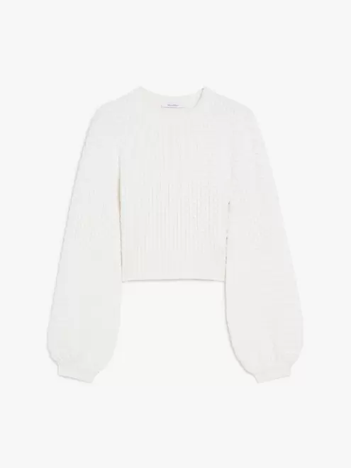 Wool and cashmere decorative-stitch knit jumper för 5190 kr på Max Mara