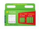 GP ReCyko Home Starter Kit, Laddare (8h-USB) inkl. 4xAAA + 4xAA för 219 kr på Batteriexperten