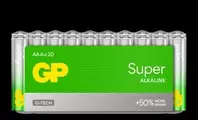 20-pack AAA-batteri, GP Super Alkaline 24A/LR03 för 129 kr på Batteriexperten