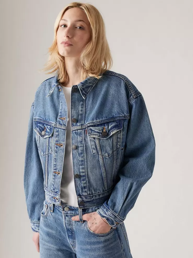 Krympt truckerjacka från 90-talet för 1399 kr på Levi's