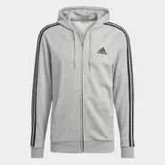 Essentials French Terry 3-Stripes Full-Zip Hoodie för 454,35 kr på Adidas