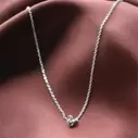 Le knot drop necklace rodium för 319,2 kr på Åhléns