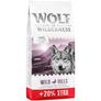 12 + 2,4 kg på köpet! 14,4 kg Wolf of Wilderness för 699 kr på Zooplus
