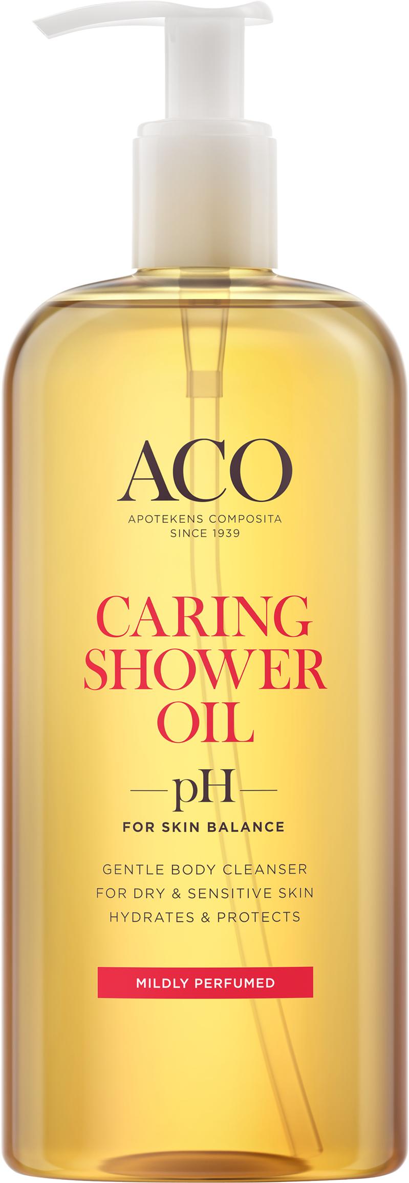ACO Caring Shower Oil parfymerad 400 ml för 99 kr på Apotek Hjärtat