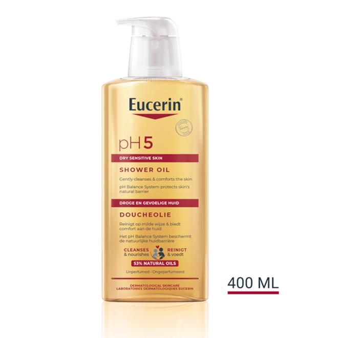 Eucerin pH5 Shower Oil oparfymerad 400 ml för 99 kr på Apotek Hjärtat