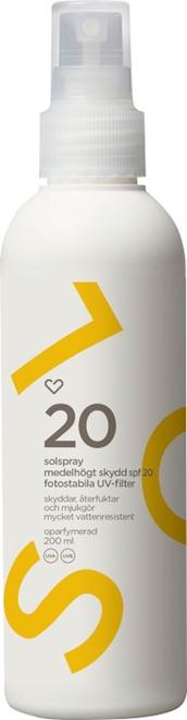 Hjärtats Solspray SPF20 Oparfymerad 200 ml för 139 kr på Apotek Hjärtat
