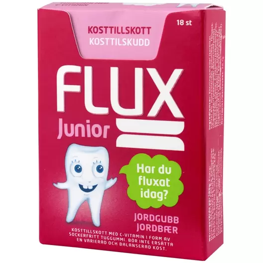 Flux Junior Tuggummi 18 st för 13 kr på Apotek Hjärtat