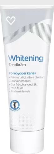 Hjärtats Tandkräm Whitening 75 ml för 18 kr på Apotek Hjärtat