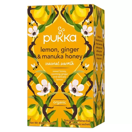 Pukka Örtte Lemon, Ginger & Manuka Honey 20-pack för 36 kr på Apotek Hjärtat